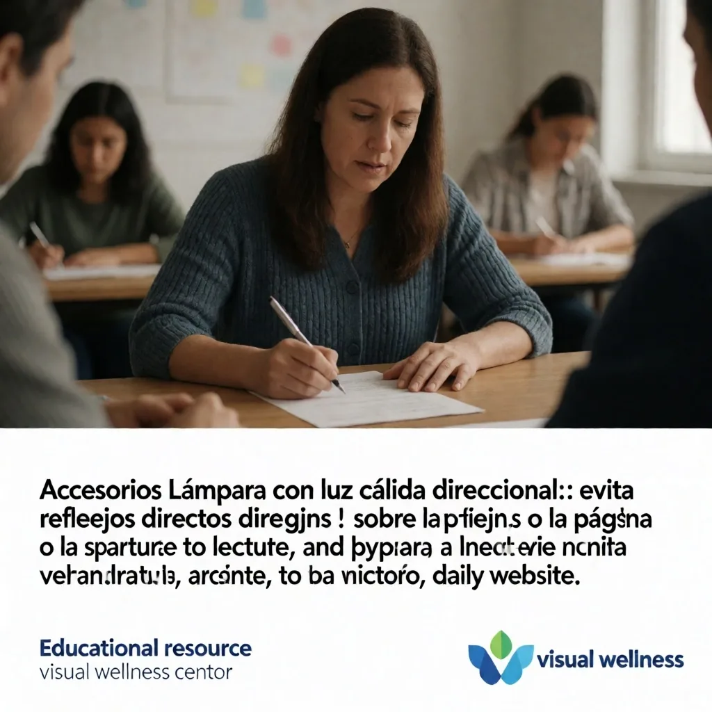 Lámpara de escritorio ajustable con luz cálida y gafas de filtro de luz junto a un libro